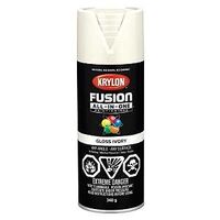 Krylon 427110007 Spray Paint, Gloss, Ivory, 12 oz, Can
