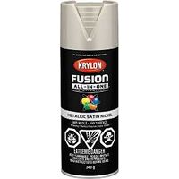 Krylon 427720007 Metallic Spray Paint, Metallic, Satin Nickel, 12 oz