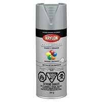 Krylon 455870007 Metallic Spray Paint, Metallic, Aluminum, 12 oz, Can