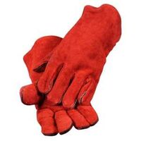 GLOVES FIREPLACE LEATHER RED  