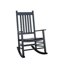CHAIR ROCKER MISSION STYLE BLK