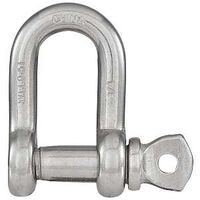 SHACKLE D SS 1/4IN            