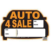 SIGN PLST AUTOFOR SLE 8.5X13IN