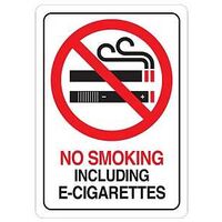 SIGN PLASTC NO SMOKING 5INX7IN