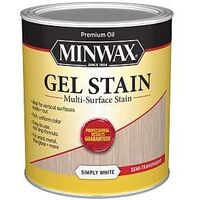 GEL STAIN SIMPLY WHITE 1 QT   