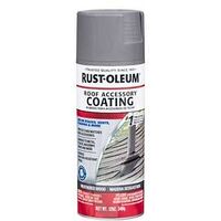 Rust-Oleum 285217 Roof Accessory Spray Paint, Flat, Weathered Wood, 12 oz, Can