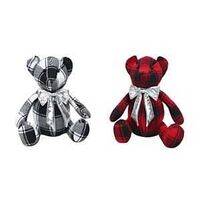 PLAID BEAR ASSORTMENT 12IN - Case of 12