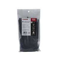 CABLE TIE 8IN 120LB 100PC BLK 