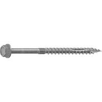 Camo 0368200 Structural Screw, 1/4 in Thread, 4 in L, Hex Head, Hex Drive, Sharp Point, Hot-Dipped Galvanized, 10