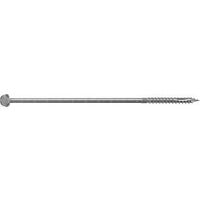 Camo 0369270 Structural Screw, 5/16 in Thread, 10 in L, Hex Head, Hex Drive, Sharp Point, Hot-Dipped Galvanized, 10