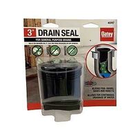 Oatey 43747 Drain Seal, PVC, Black, For: 3 in Standard Pipe