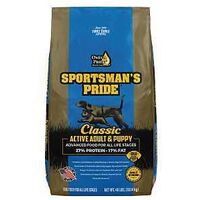 Sportsman's Pride Classic 10321 Dog Food, Adult, Puppy Breed, Dry, 40 lb Bag