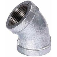 B and K 510-210BC Galvanized Pipe Malleable Iron 45 Degree Elbow