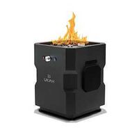 PIT FIRE GAS SQUARE STEEL BLK 