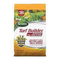 Scotts Turf Builder WinterGuard 22447 Fall Weed and Feed, Granular, Spreader Application, 33.84 lb Bag