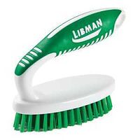 Libman 15 Small Scrub Brush, 3/4 in L Trim, Polymer, 4-1/4 in W Brush, 5-1/4 in OAL, Green