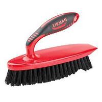 Libman 525 Scrub Brush, 1 in L Trim, PET, 7-1/2 in W Brush, 8 in OAL, Red