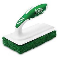Libman 1161 Tile and Tub Scrub, Recycled Plastic Abrasive, 6 in L, 3 in W, Green/White