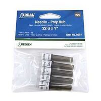 POLY HUB NEEDLE DISPO 22GX1IN 