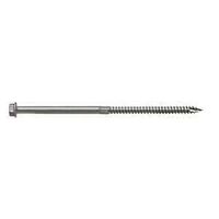 Simpson Strong-Tie Strong-Drive SDS SDS25600-R10 Connector Screw, 6 in L, Serrated Thread, Hex Head, Hex Drive