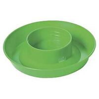 Little Giant 742LIMEGREEN Screw-On Base, 6 in Dia, 1-1/2 in H, 1 qt Capacity, Plastic, Lime Green
