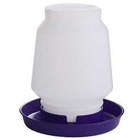 Little Giant 7506PURPLE Poultry Fount, 1 gal Capacity, Plastic, Purple, Screw-On Mounting