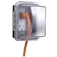 Taymac MM710C Electrical Box Cover, 4 in W, 1-Gang, Polycarbonate, Clear