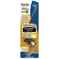 Korky 6094BP Toilet Handle and Lever, Universal Mounting, 12-1/2 in L Flush Arm, Plastic, Brushed Gold