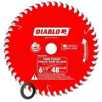 Diablo D0648TSF Track Saw Blade, 6-1/2 in Dia, 20 mm Arbor, 48-Teeth, Carbide Cutting Edge