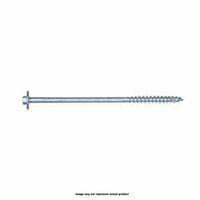 Simpson Strong-Tie Strong-Drive SDWH27800GMB Deck Screw, 8 in L, Serrated Thread, Large Washer Head, Hex Drive, Steel