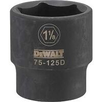 Dewalt DWMT73937OSP Mechanics 6 Point 1/2'' Drive Deep IM Socket 11/16'' SAE 
