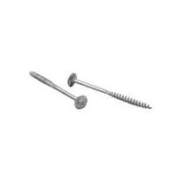 Simpson Strong-Tie Strong-Drive SDWH Series SDWH27800GR30 Screw, 8 in L, Serrated Thread, Large Washer Head, Hex Drive