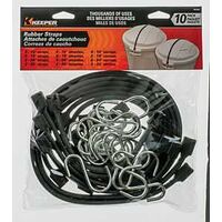 Keeper 06360 Bungee Cord Assortment, EPDM, S-Hook End