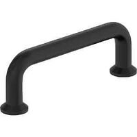 Amerock Factor Series BP37380FB Cabinet Pull, 3-9/16 in L Handle, 1-3/16 in Projection, Zinc, Flat Black