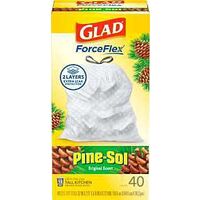 TRASH BAG DS PINE-SOL WHT 13GA