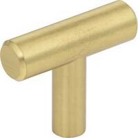 CABINET KNOB BRSHD GOLD 7/16IN