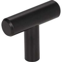 CABINET KNOB MATTE BLK 7/16IN 