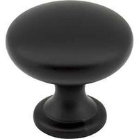 CABINET KNOB MAT BLK 1-3/16IN 