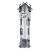 EASY CLN BIRD FEEDER MTL 2.8QT