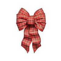 WIRED BOW RED/GREEN 7LOOP     