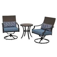 LEISURE SET WITH SWIVEL WICKER