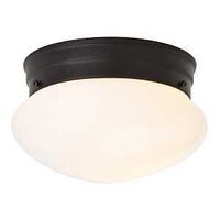 CEIL LT 1LT FLSH MT MBLK 7.5IN