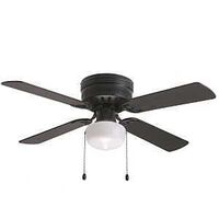 HUGGER CEIL FAN MATTE BLK 52IN