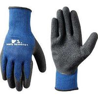 WRK GLOVES LATEX CTD PLM BLU L