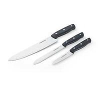 CHEF KNIFE SET TRI RIVET BLACK