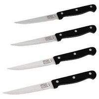 STEAK KNIFE SET SS BLADE BLACK