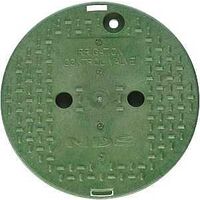 OVERLAPPING LID ROUND GRN 10IN