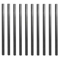 Nuvo Iron SQPS32 Tubing Baluster, 32 in L, Square, Galvanized Steel, Black