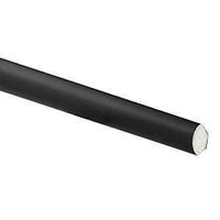 MOULDING QTR RND POLY BLK 8FT 