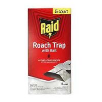 RAID BAITED ROACH GLUE TRAPS 5